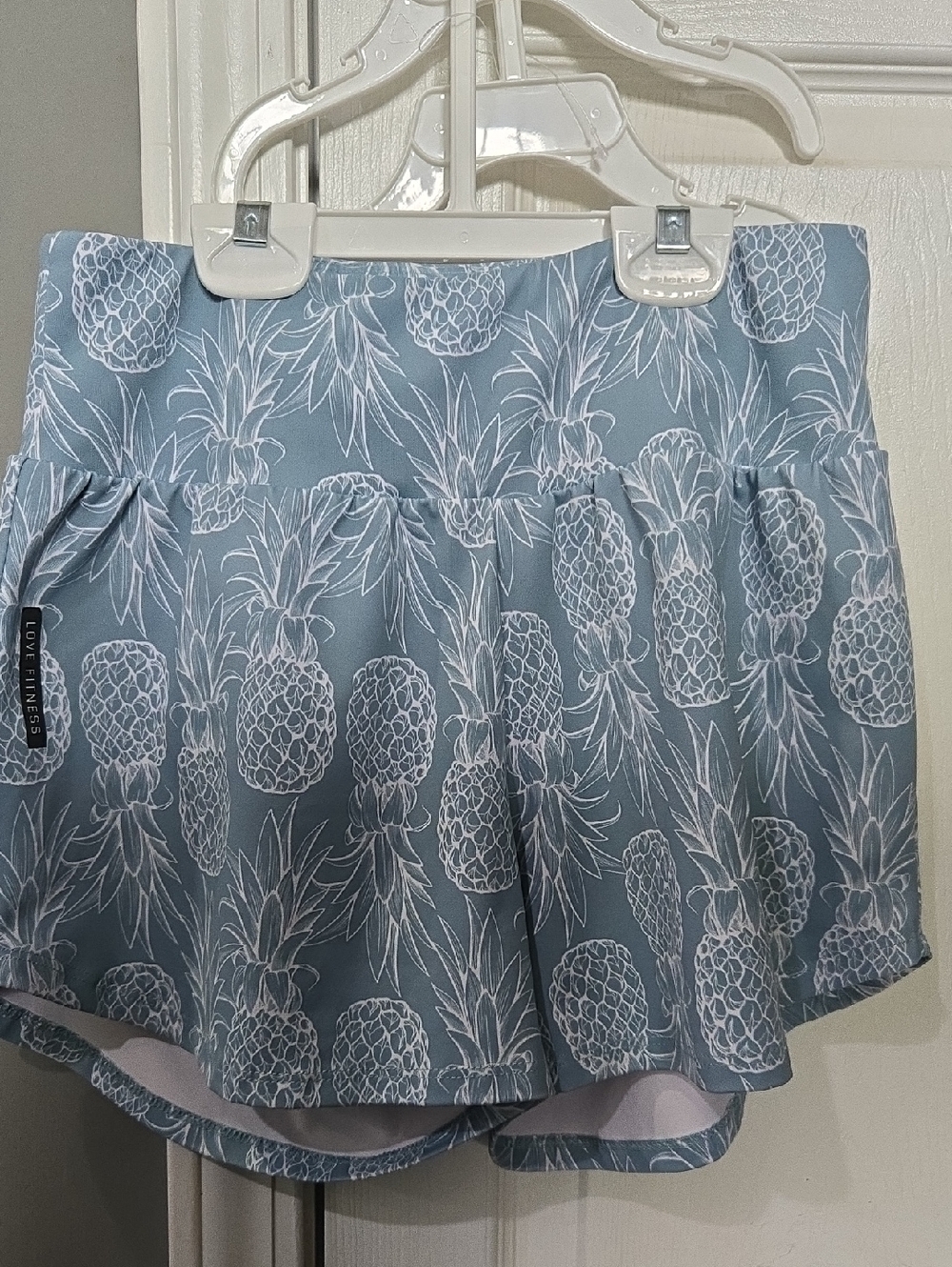 Love Fitness Women's Blue Pineapple Skort